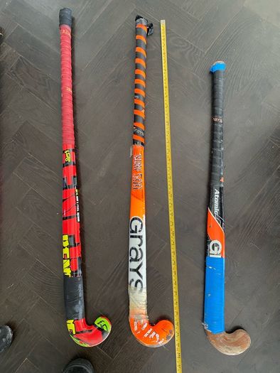 Hockey sticks;  bags & shin guards