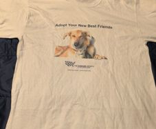 Animal adoption t shirt from USA size XL