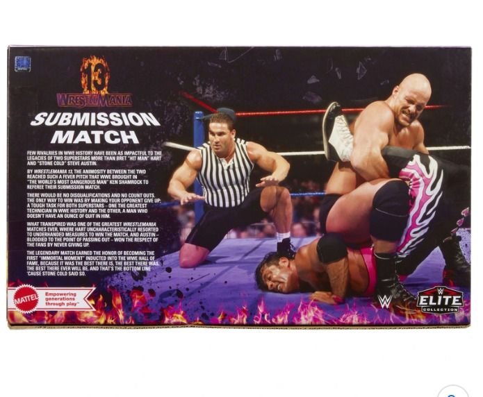 WWE Elite Wrestlemania 13 Submission Match 3 Pack