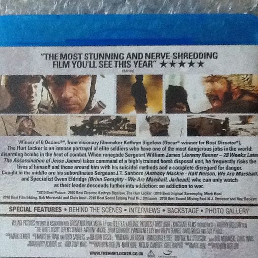 The Hurt Locker Blu Ray