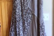 Sophie B Ladies Brown Tones patchwork boho dress size 18 includes post