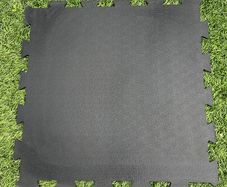 10mm thick interlocking rubber matting 60cm x 60cm. 40 mats in total