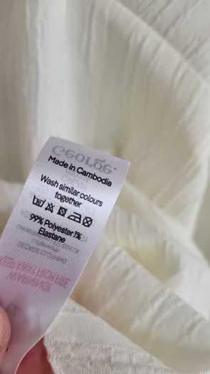 George ivory wide frill collar blouse Sz 12 - Bnwt Rrp 16 Sterling