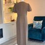 Brand New Emery Rose Wrap Front Geometric Midi Dress - Size M / UK 10 / EU 38 Image 8
