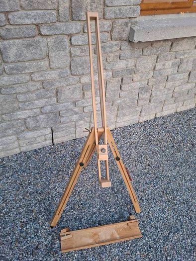 Set of 3 Quality Wooden Art Easels (Studio, Field & Tabletop)