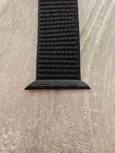 Apple Watch Premium Black Woven Nylon Watch Band