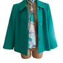 50s style green blazer with matching neck scarf size 14 Postage included Image 3