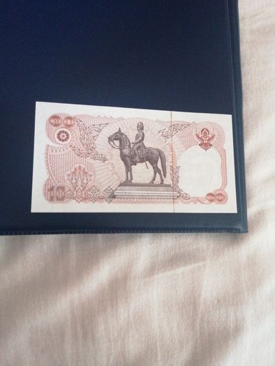 UNC 1980 Thailand 10 Baht Banknote