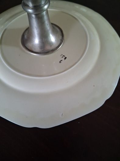 Hand painted vintage cake stand