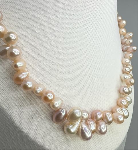 Perl Tucson Finds - Natural AAA Multi-Color Freshwater Pearl Necklace