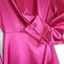 New.  Ruffle Satin Wrapover Dress. Image 3