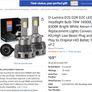 D-Lumina D2S D2R D2C LED Headlight Bulb 70W 16000LM 6500K Bright White Xenon HID Image 4
