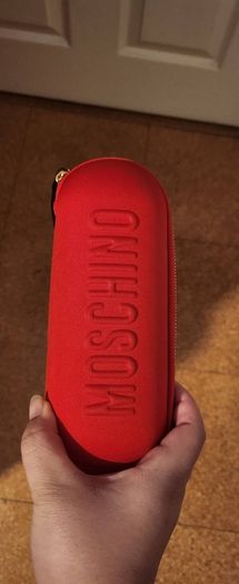 Moschino Toy Red Zipper Hard Case