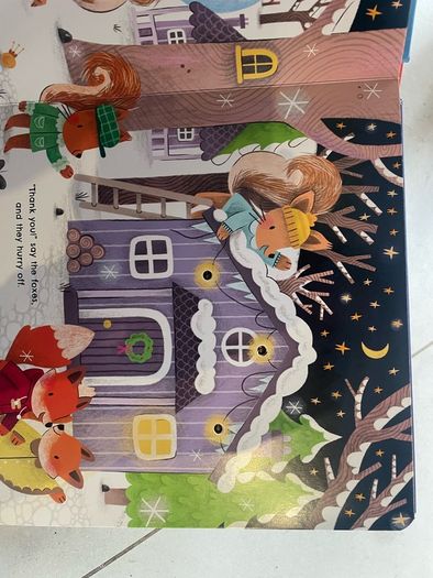 Kids book Christmas light and sounds book brand new