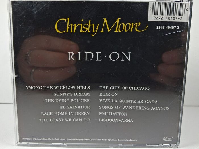 Christie Moore ride on cd