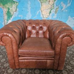 Leather Chesterfield Club Chair