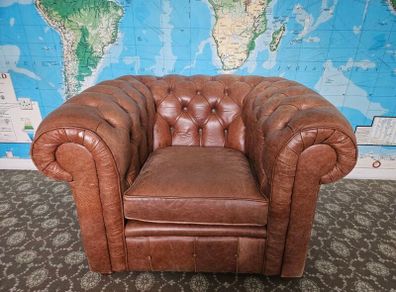 Leather Chesterfield Club Chair