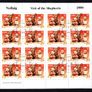 1999 Ireland Christmas Commemorative Stamp Sheetlet Plate 1A1A Fine CDS Used with Dublin cancel of 4th November 1999 (First day of issued) on envelope extract Image 3