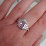 Ring - Pink & White Sapphire Crystal Gemstone Image 7