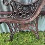 Pair of decorative cast iron bench ends Image 4