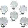 Clear Round Crystal Glass and Chrome Door Knobs Set, Vintage, Shabby Chic, Interior Furniture, Kitchen Bathroom Bedroom Accessories, Cabinet Cupboard Drawers Pulls Handles, 40mm 6-Pack (MULTIPLE STYLES) Image 4