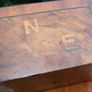 Vintage Wooden Jewelry Box 6,4" x 4" H-4" Image 3