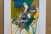 Original art Abstract portrait pop art Art original Art portrait painting contemporary Irish Art abstract painting