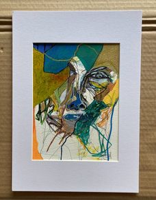 Original art Abstract portrait pop art Art original Art portrait painting contemporary Irish Art abstract painting