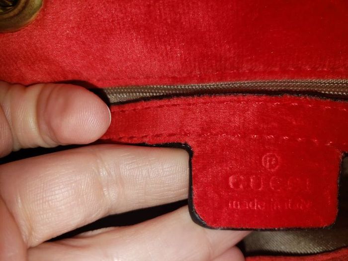Red Stunning Velvet GG Marmont Shoulder Bag - perfect for Valentine's day