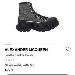 Designer Alexander Mcqueen Boots