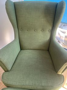 Ikea Wing Armchair & Footstool