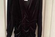 H&amp;M Black velvet dress size small
