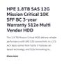Brand-new HPE 1.8TB SAS 12G Mission Critical 10K Image 2