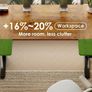 Electric Standing Desk, 120cm U Shaped Height Adjustable Desk with 3 Memory Smart Panels Image 6