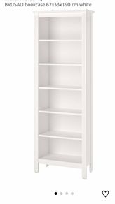 White Brusali Ikea bookcase