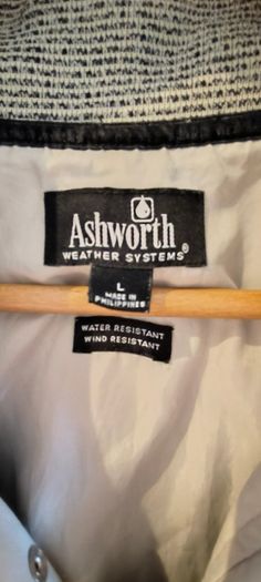 Ashworth Jacket Men Large 1/4 Zip Short Sleeve Windbreaker Golf Weather Systems