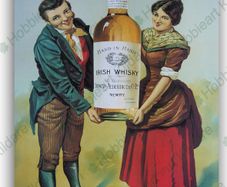 Hand in Hand whiskey tin sign