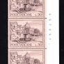 1975 Vatican City Fountains Commemorative Stamps Marigan strip of 5 Mint Never Hinged (MNH) Image 4