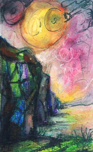 Ireland Inspired Aquarell Landscape from the Artist