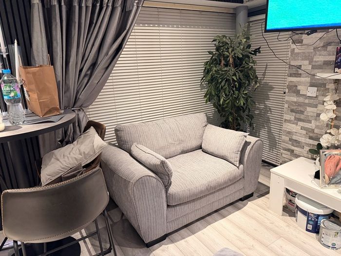 Oversized armchair/ snuggle chair