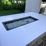 Rattan fire pit garden table Image 4