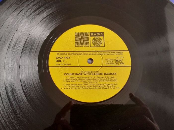 Count Basie With Illinois Jacquet. Jazz Lp. Vinyl. Record. Album.