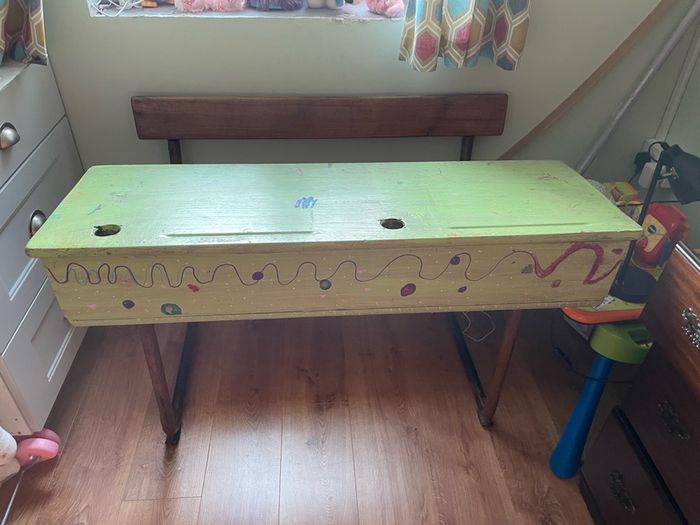 old school desk