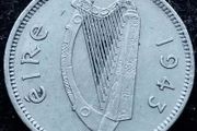 [#387] - Ireland 1943 | Irish 3p | Three Pence | Harp | KM.12