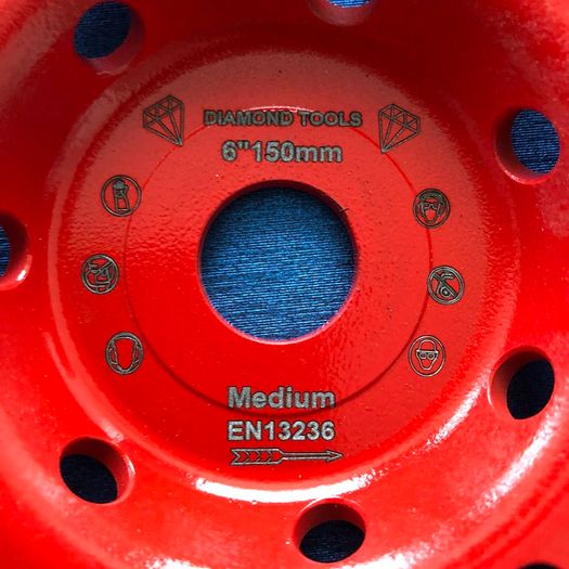 HILTI D150 replacement diamond grinding wheel 150mm 6" inch concrete, stone. MEDIUM GRIT