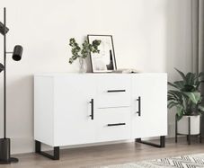 Sideboard White 100x36x60 cm Engineered Wood