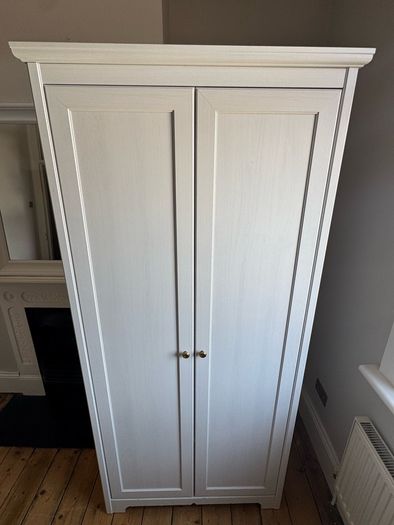 Ikea Aspelund White 2-door Wardrobe