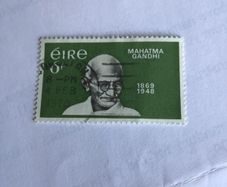 Rare Irish stamp - Mahatma Gandhi