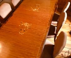dining table and 8 chairs