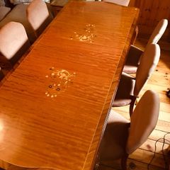 dining table and 8 chairs